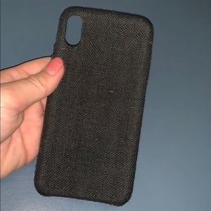 Cloth iPhone XS Max case grey